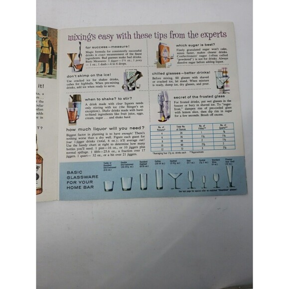 Southern Comfort Make 44 Favorite Party Drinks Booklet Magazine Insert 1960s VTG - Picture 5 of 9